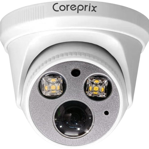 Coreprix 2Mp HD 0 Fish Eye 180 Dome Camera IN-Built Audio