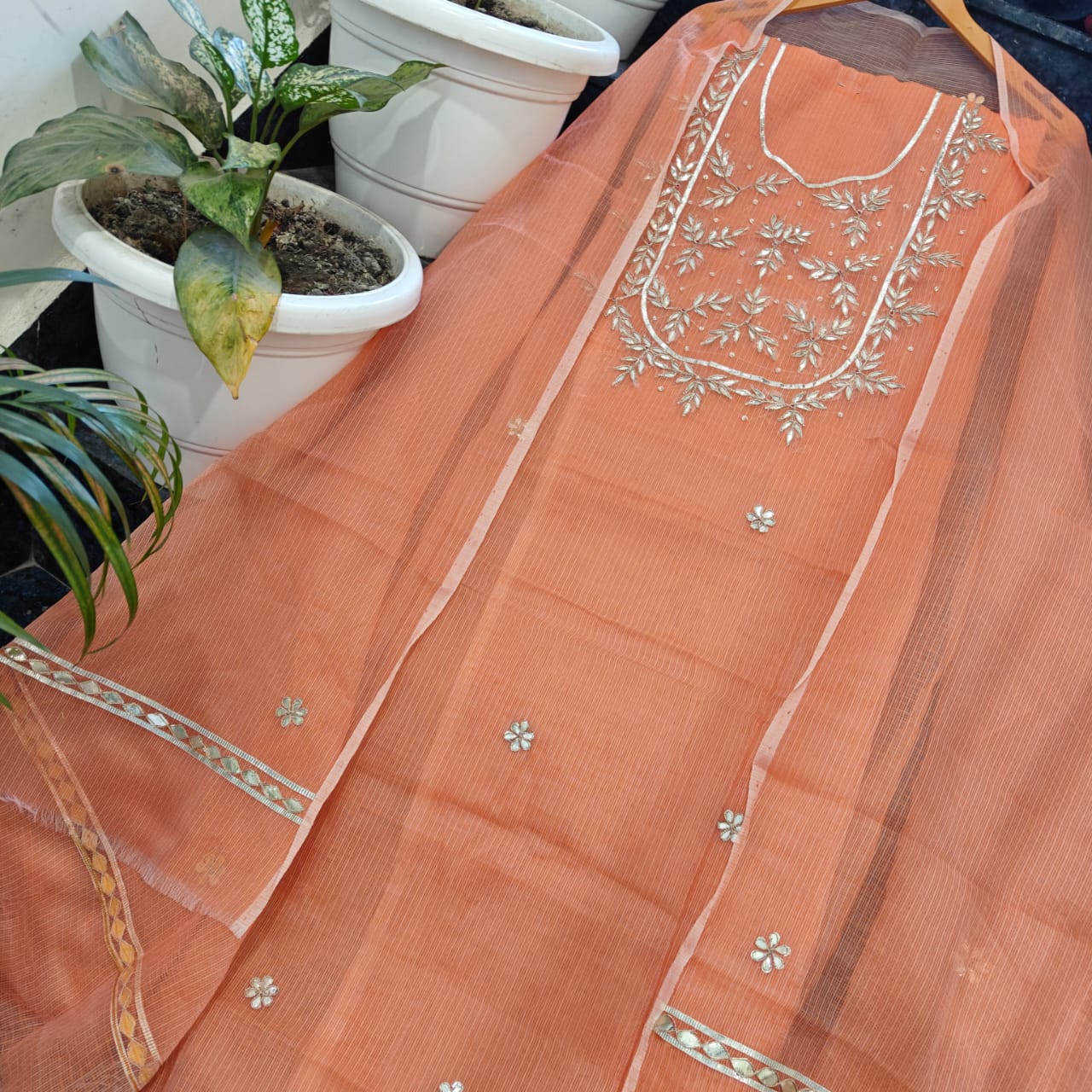 Kota Doria Dress Material