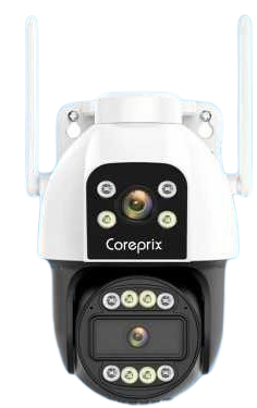 4+4MP Wi-Fi IP Camera Dual / Color Night Vision- Starlight Camera 1080p Video Recoding Motion Detection, 360o Rotation Night Vision ,Two-way communication Support 128 GB TF Storage H.265 Video Format